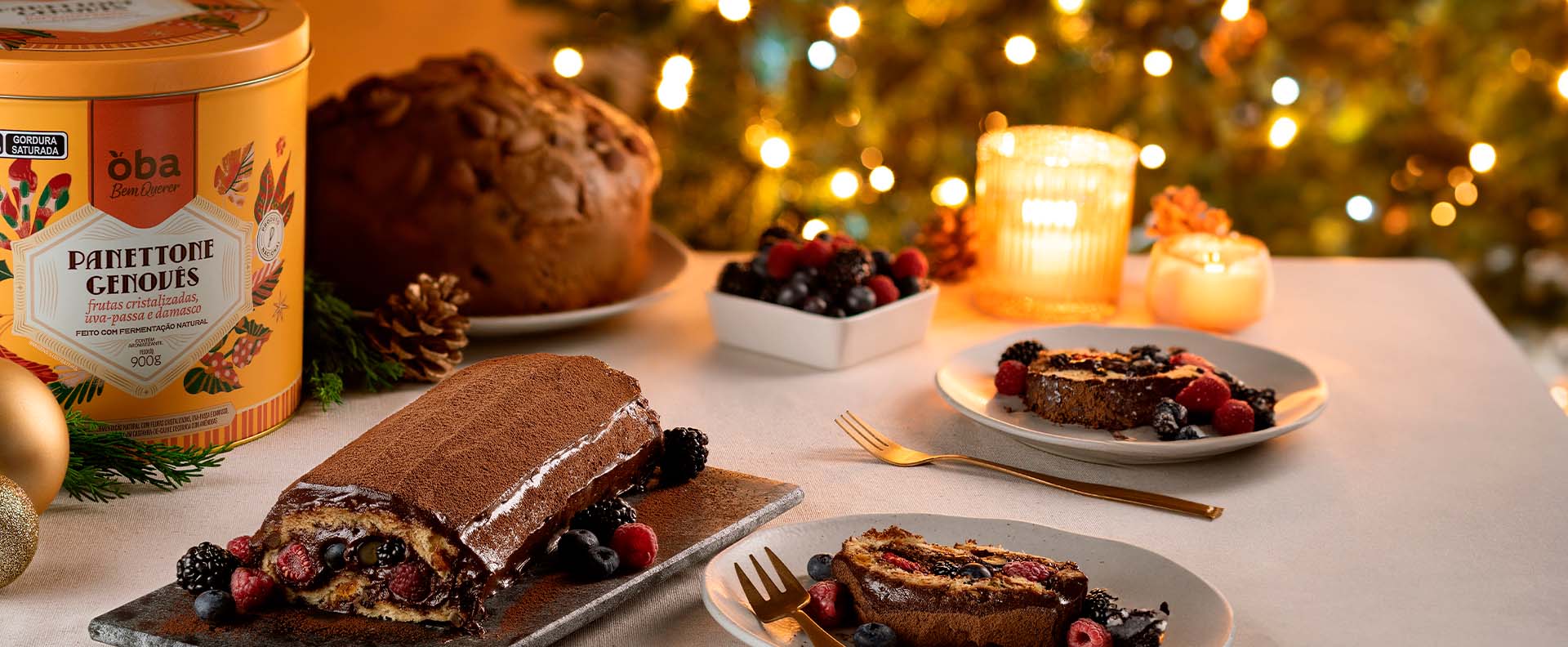 Panettone em lata: conheça a linha premium do Oba Hortifruti